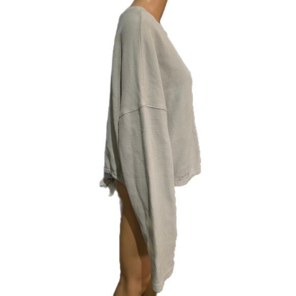 Fabletics Mint Green Crew Neck Anna Open Tie Back Pullover Sweater Medium - Picture 4 of 7